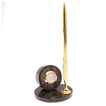 Часы настольные с ручкой из натурального камня Stone Clock варинант исполнения - 13 | Loft Concept в Челябинске