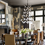 Обои ручная роспись в стиле Арт-деко Symphony Original colourway on Arkose silk dupion варинант исполнения - 2 | Loft Concept в Челябинске