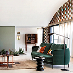 Торшер с поворотным плафоном Aracea Black Floor Lamp варинант исполнения - 11 | Loft Concept в Челябинске