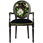 Стул с подлокотниками из бука с изображением птиц и цветов Blooming Birds варинант исполнения - 1 | Loft Concept в Челябинске