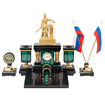 Настольный письменный набор из малахита и долерита Leader Organizer варинант исполнения - 1 | Loft Concept в Челябинске