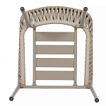 Стул серо-бежевый с декоративным плетением на спинке и подлокотниках Chair Weave варинант исполнения - 7 | Loft Concept в Челябинске