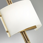 Бра с изогнутым плафоном на бронзовом основании с вертикальным декором из металлических трубок Sohne варинант исполнения - 8 | Loft Concept в Челябинске