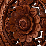 Панно из дерева круглое Flower Panel With Trees варинант исполнения - 2 | Loft Concept в Челябинске
