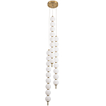 Подвесной светильник с плафонами в виде шаров из акрила Pearls Suspension Brass Cascade Hanging Lamp варинант исполнения - 1 | Loft Concept в Челябинске