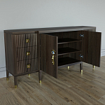 Большой Комод-буфет Elsa Dreams Walnut с ящиками варинант исполнения - 5 | Loft Concept в Челябинске