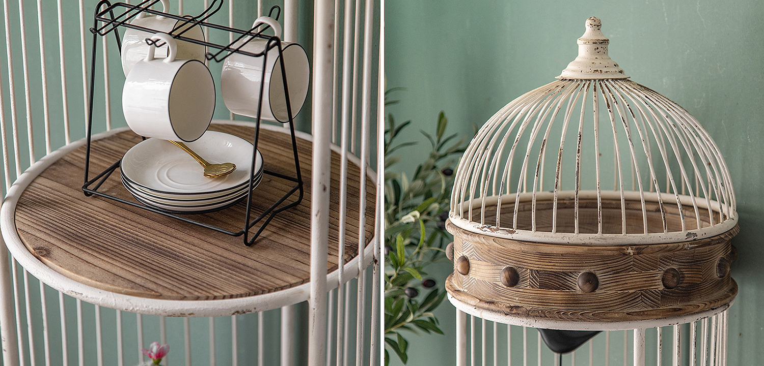 Стеллаж клетка Cage Rack White Provence Стеллаж клетка Cage Rack White Provence - Loft-Concept в Челябинске