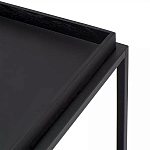 Тумба чёрная на колёсах Cabinet on Wheels варинант исполнения - 4 | Loft Concept в Челябинске