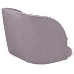 Барный стул со спинкой на 4-х деревянных ножках Сиреневый Велюр Ava Charm варинант исполнения - 3 | Loft Concept в Челябинске