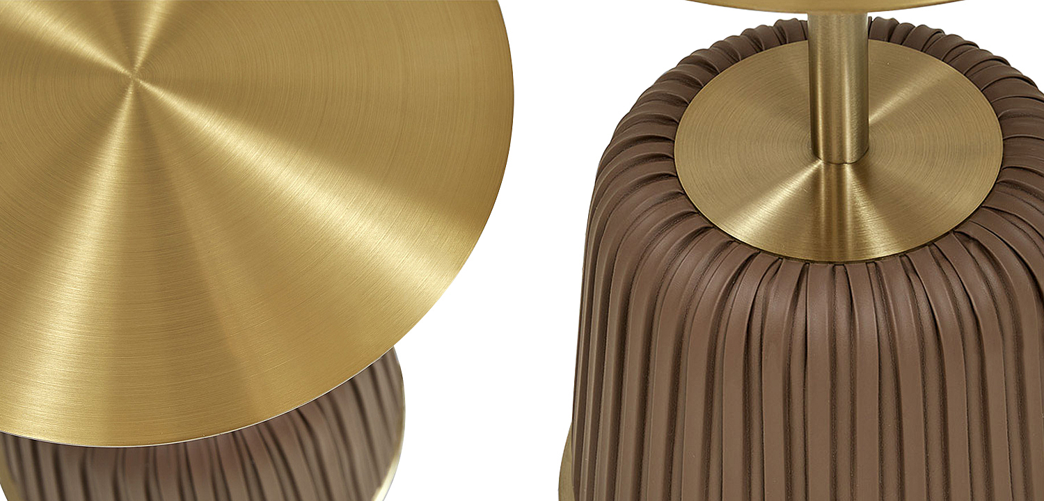 Приставной стол Orlaith Brown Gold Side Table Приставной стол Orlaith Brown Gold Side Table - Loft-Concept в Челябинске
