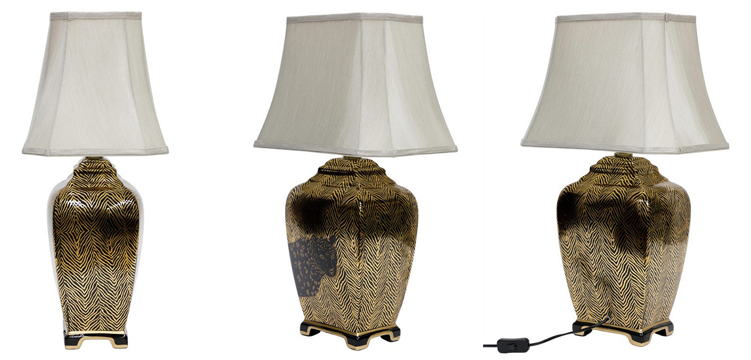 Настольная лампа Leopard Table lamp black and gold Настольная лампа Leopard Table lamp black and gold - Loft-Concept в Челябинске