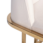 Стул обеденный велюровый кремовый с золотым каркасом Nobility варинант исполнения - 1 | Loft Concept в Челябинске