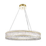 Люстра подвесная круглая из прозрачного хрусталя с золотым корпусом Selfsufficient варинант исполнения - 7 | Loft Concept в Челябинске