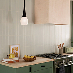 Подвесной светильник каплевидной формы с комбинированным плафоном из стали и белого матового стекла Kichler варинант исполнения - 7 | Loft Concept в Челябинске