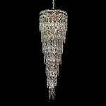 Люстра многоярусная каскадная с хрустальными подвесками Roul Crystal Light варинант исполнения - 4 | Loft Concept в Челябинске