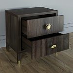 Тумба прикроватная с двумя ящиками Elsa Dreams Walnut варинант исполнения - 2 | Loft Concept в Челябинске