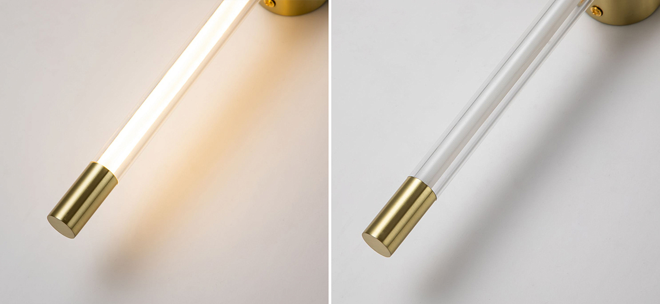 Бра Trumpet tube Double Золотое 60 см Бра Trumpet tube Double Золотое 60 см - Loft-Concept в Челябинске