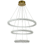 Многоярусная кольцевая люстра с хрустальным декором Gilbertine Crystals Ring Chandelier варинант исполнения - 2 | Loft Concept в Челябинске