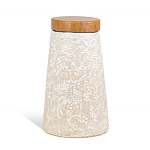 Керамический столик с деревянной столешницей "Пешка" варинант исполнения - 6 | Loft Concept в Челябинске