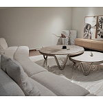 Стол журнальный круглый с узором Table Hypontic Pattern варинант исполнения - 7 | Loft Concept в Челябинске