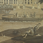 Обои ручная роспись Monuments of Paris Eau Forte on antique scenic Xuan paper варинант исполнения - 1 | Loft Concept в Челябинске