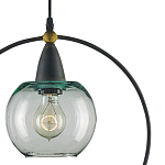 Подвесной светильник с прозрачным плафоном в тонком металлическом кругу Hanging Cascade Balls варинант исполнения - 1 | Loft Concept в Челябинске