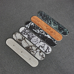 Бра с каменным основанием и 3-мя плафоном из стекла Shaw Marble Lighting варинант исполнения - 1 | Loft Concept в Челябинске