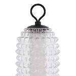 Настольная лампа с прозрачным факутрным стеклянным плафоном Sonora варинант исполнения - 3 | Loft Concept в Челябинске