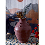 Ваза бордовая с 4-мя фактурными ручками Vase Burgundy Glaze варинант исполнения - 3 | Loft Concept в Челябинске