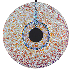 Подвесной светильник из фактурного двойного стекла Heterochromia варинант исполнения - 3 | Loft Concept в Челябинске