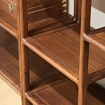 Стеллаж деревянный с полками для хранения Moon Walnut Furniture варинант исполнения - 3 | Loft Concept в Челябинске