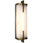 Бра со стеклянным плафоном имитация мрамора Tommaso Rectangular Bronze Marble Wall Lamp варинант исполнения - 1 | Loft Concept в Челябинске
