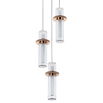 Подвесной светильник золото Trio Odile Acrylic Tube Hanging Lamp Gold варинант исполнения - 1 | Loft Concept в Челябинске