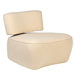 Кресло бежевое без подлокотников с обивкой из ткани букле Space of Freedom варинант исполнения - 1 | Loft Concept в Челябинске