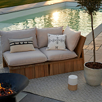 Уличное кресло из массива акации Trivett Wooden Chair варинант исполнения - 9 | Loft Concept в Челябинске