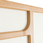 Ширма из массива дуба и ткани Arcuri Screen варинант исполнения - 5 | Loft Concept в Челябинске