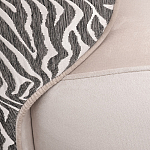 Кресло без подлокотников бежевое с принтом Macrocosm варинант исполнения - 2 | Loft Concept в Челябинске