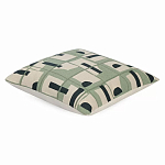 Подушка декоративная зеленого цвета с геометрическим рисунком Divine Abstractions варинант исполнения - 1 | Loft Concept в Челябинске