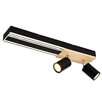 Потолочный светильник черный GAVIN WOOD варинант исполнения - 1 | Loft Concept в Челябинске