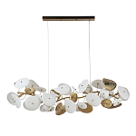 Люстра с белыми и золотистыми цветами G9 Dahlia Flowers Lamp варинант исполнения - 3 | Loft Concept в Челябинске