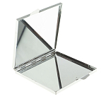 Зеркало двухстороннее квадратное из натурального камня Змеевик с декоративной вставкой в виде ящерицы Silver Stone Mirrors варинант исполнения - 3 | Loft Concept в Челябинске