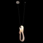 Подвесной светильник белого цвета с изогнутым плафоном Flow Loop варинант исполнения - 3 | Loft Concept в Челябинске