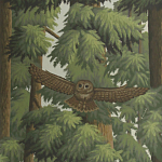 Обои ручная роспись Redwoods Colourway SC-281 on scenic paper варинант исполнения - 2 | Loft Concept в Челябинске