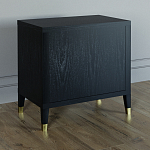 Прикроватная тумбочка с полкой Elsa Dreams Black варинант исполнения - 4 | Loft Concept в Челябинске