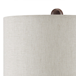 Настольная лампа из мрамора с тканевым абажуром Seductress варинант исполнения - 2 | Loft Concept в Челябинске