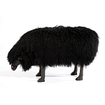 Банкетка Овечка черная Sheep Bench Black head down варинант исполнения - 1 | Loft Concept в Челябинске