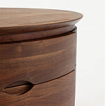 Прикроватный столик из дерева с 2-мя ящиками Moon Walnut Furniture варинант исполнения - 5 | Loft Concept в Челябинске