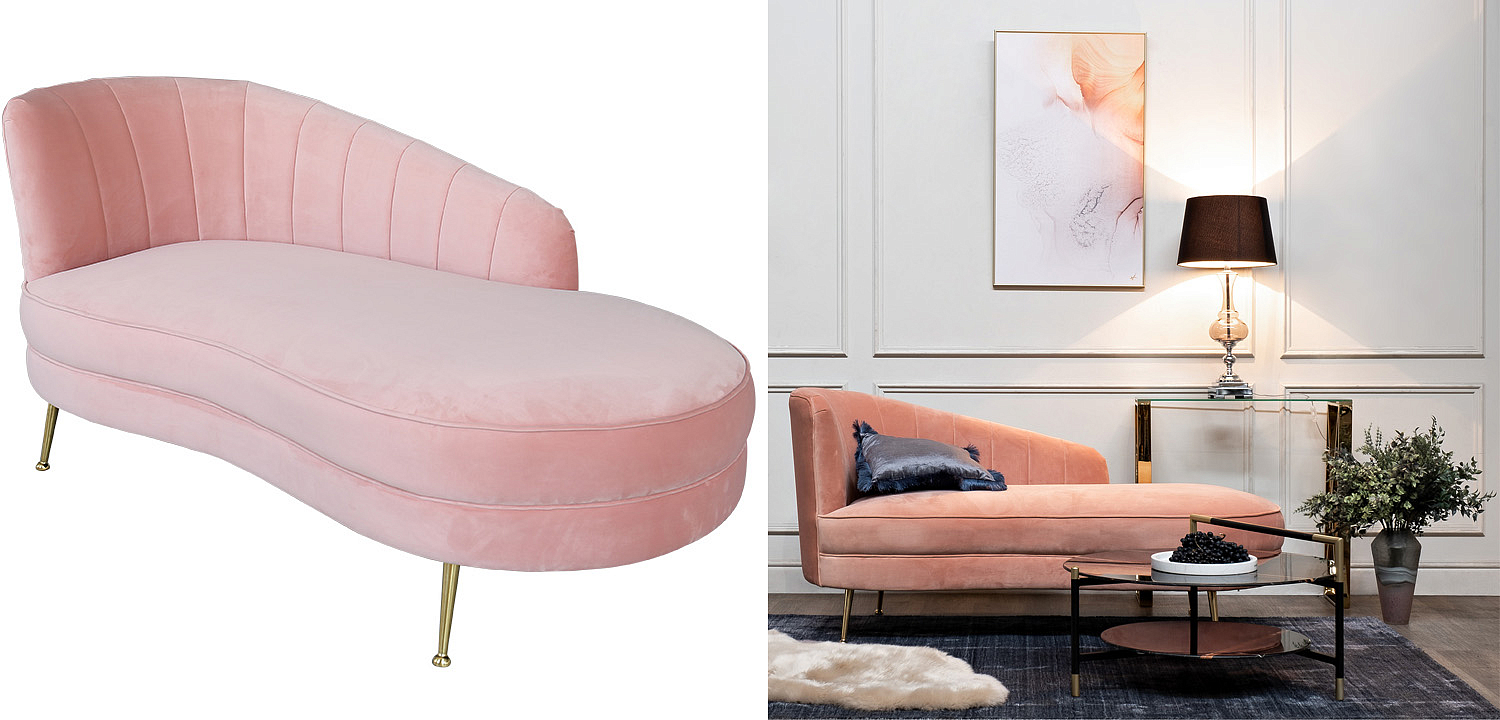 Кушетка Pink Velur Кушетка Pink Velur - Loft-Concept в Челябинске