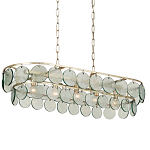 Люстра овальной формы с каскадом из декоративных элементов Harmony of Light варинант исполнения - 2 | Loft Concept в Челябинске