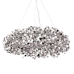 Люстра подвесная круглая с многочисленными металлическими круглыми элементами Terzani Argent варинант исполнения - 1 | Loft Concept в Челябинске